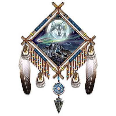 Buy Summoning The Pack Native American-Inspired Wall Decor Dreamcatcher