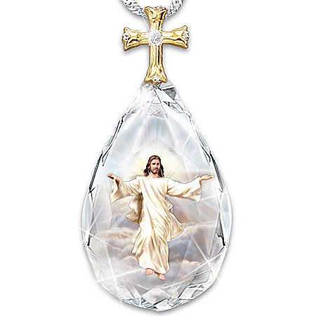 Necklace: Divine Inspiration Crystal Pendant Necklace
