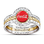 Buy COCA-COLA Shimmering Style Women's Stacking Ring