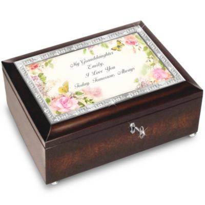 Buy Music Box: Granddaughter, I Love You Always Personalized Heirloom Music Box