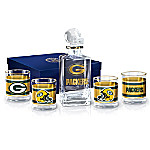 Buy NFL Green Bay Packers Five-Piece Decanter Set With Glasses