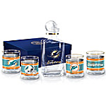 Buy Miami Dolphins NFL Glass Decanter Set