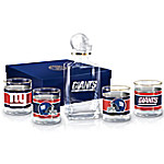 Buy New York Giants NFL Glass Decanter Set