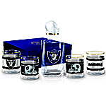 Buy Oakland Raiders NFL Glass Decanter Set