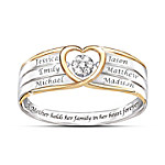 Buy In A Mother's Heart Brilliant Motions Personalized Diamond Ring