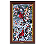 Buy Bradley Jackson Cardinals In Snow Illuminated Wall Decor Canvas Print