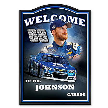 Dale Earnhardt Jr. Personalized NASCAR Welcome Sign
