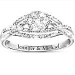 Buy Bouquet Of Love Personalized Ring With White Sapphire And White Topaz