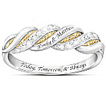 Buy United In Love Personalized Diamond Sterling Silver Women's Ring