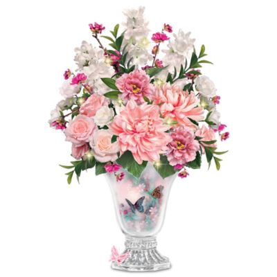 Buy Lena Liu Majestic Garden Crystal Vase Floral Table Centerpiece