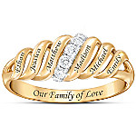Buy Our Family Is Love Personalized Women's Diamond Ring