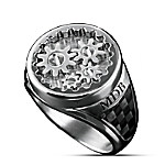 Buy Men's Stainless Steel Gearhead Personalized Ring