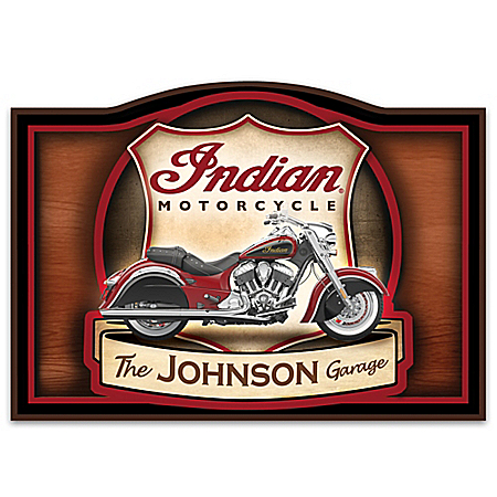 2015 Indian Motorcycle Personalized Welcome Sign