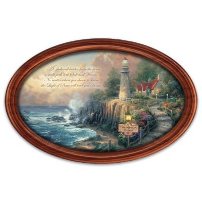 Buy Thomas Kinkade The Light Of Peace Personalized Wall-Hanging Collector Plate