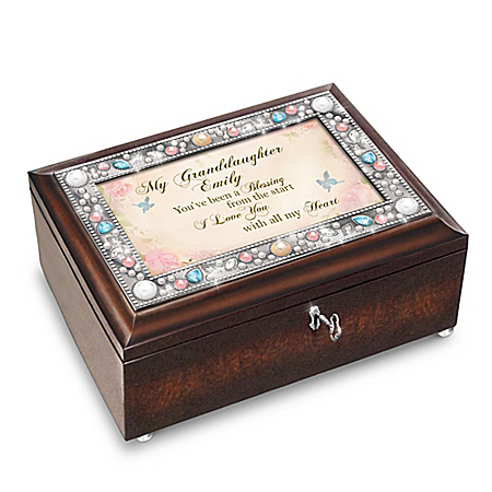 My Granddaughter, You’re A Blessing Personalized Music Box