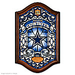 Buy Dallas Cowboys Illuminated Wood Frame Stained-Glass Wall Decor