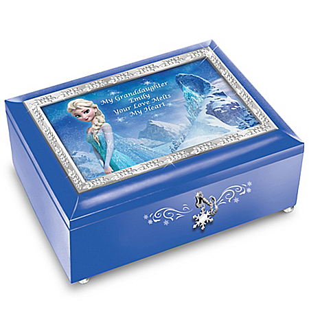 Granddaughter, Your Love Melts My Heart Personalized FROZEN Music Box