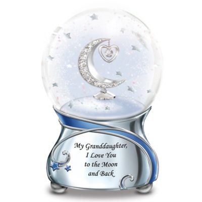 Buy Granddaughter, I Love You To The Moon Musical Glitter Globe