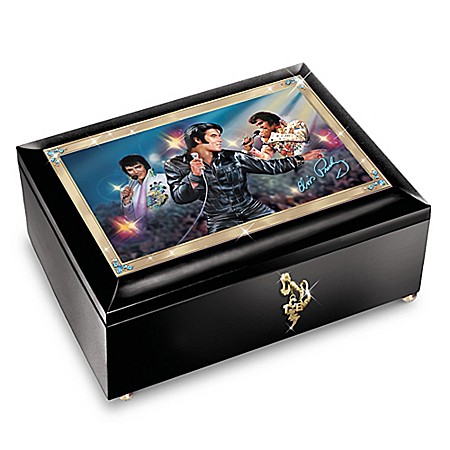 Elvis in Concert Lighted Music Box: Plays Burning Love