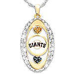 Buy MLB-Licensed For The Love Of The Game San Francisco Giants Women's Pendant Necklace With Swarovski Crystals