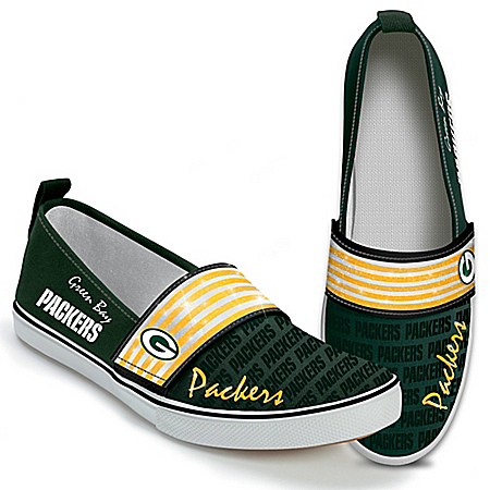 Steppin’ Out With Pride Green Bay Packers Women’s Slip-On Shoes