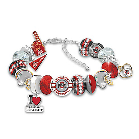 Fashionable Fan Ohio State University Buckeyes Charm Bracelet – National Champions