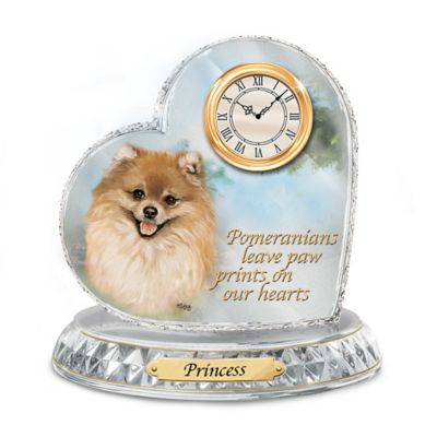 Buy Favorite Dog Breeds Crystal Heart Personalized Decorative Clock