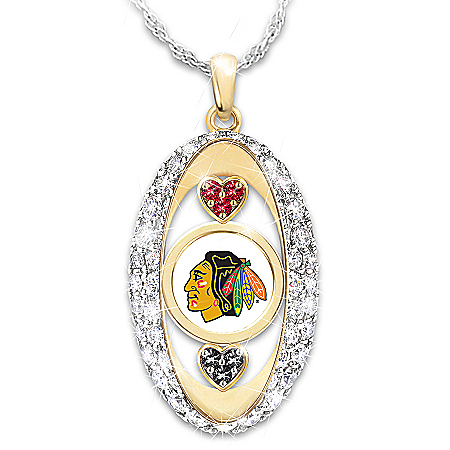 For The Love Of The Game Chicago Blackhawks® Pendant Necklace