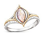 Buy World On Fire Created Opal Sterling Silver Ring
