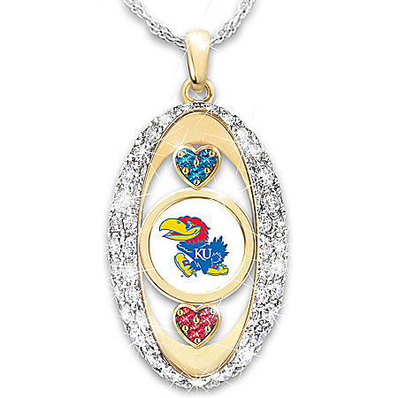 For The Love Of The Game Kansas Jayhawks Pendant Necklace