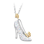 Buy Disney Cinderella Crystal Slipper Pendant Necklace
