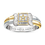 Buy U.S. Army Women's Diamond Embrace Ring