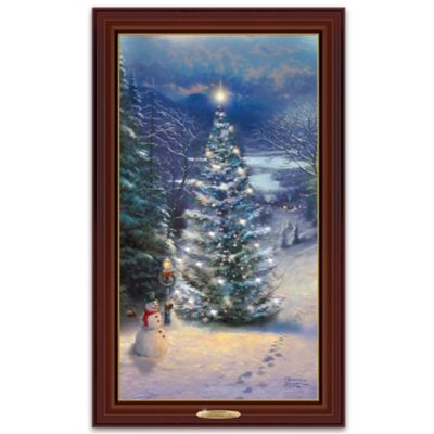 Buy Thomas Kinkade O' Christmas Tree Illuminated Wall Decor Canvas