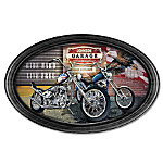 Buy Handcrafted Freedom Rider Personalized Oval Collector Plate