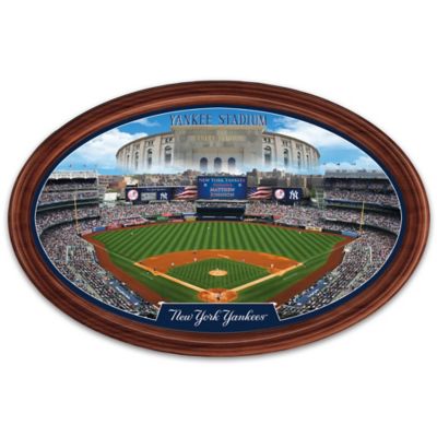 Buy New York Yankees Personalized Stadium Wall Decor Oval Plate