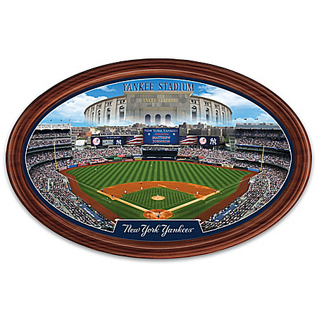 New York Yankees Personalized Stadium Wall Decor Oval Plate
