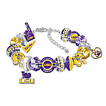 Buy Fashionable Fan Louisiana State University Tigers Charm Bracelet