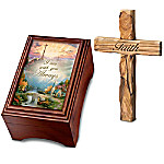 Buy Thomas Kinkade Holy Land Olive Wood Prayer Cross And Keepsake Box