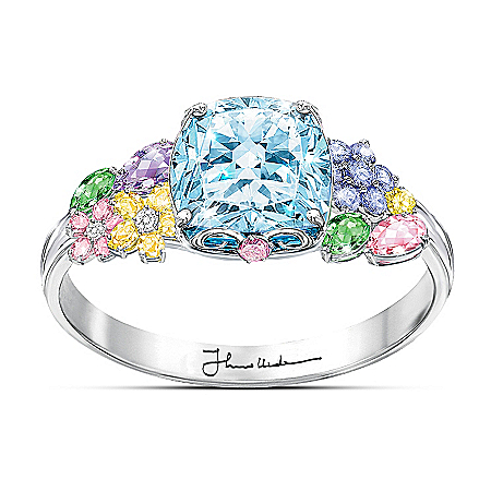 Colors Of Inspiration Women’s Fashion Floral Ring – Thomas Kinkade