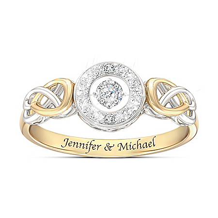 Let Your Heart Dance Personalized Women’s Diamond Ring – Personalized Jewelry