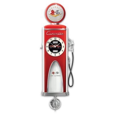 Buy Corvette High Octane Gas Pump Lighted Wall Clock