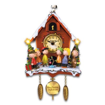 Buy PEANUTS A Charlie Brown Christmas Illuminated Sculptural Cuckoo Clock