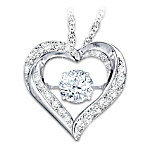 Buy Always In My Heart Granddaughter Heart-Shaped Topaz Pendant Necklace