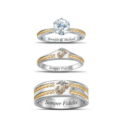 Bradford exchange deals marine corps rings