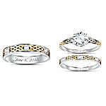 Buy Irish Trinity Knot His & Hers Personalized Wedding Ring Set