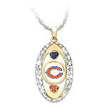 Buy For The Love Of The Game Chicago Bears Pendant Necklace