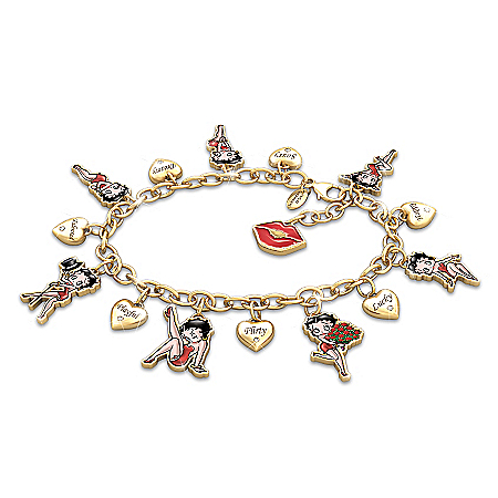 Charming Appeal Betty Boop Charm Bracelet