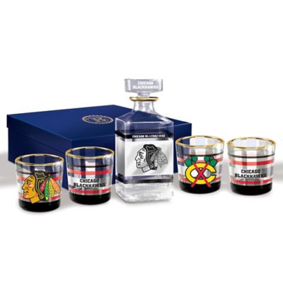 Buy NHL® Chicago Blackhawks® Five Piece Legacy Decanter Set With Glasses