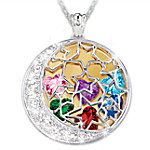 Buy Mom's Shining Stars Personalized Birthstone Pendant Necklace