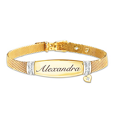 Love For My Daughter Personalized Diamond Bracelet – Personalized Jewelry